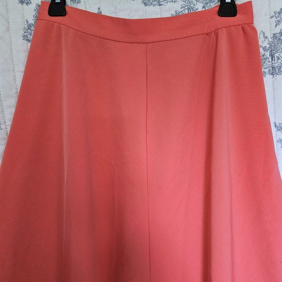 Size M Vintage 1970s Orange Midi Skirt - Picture 3 of 8